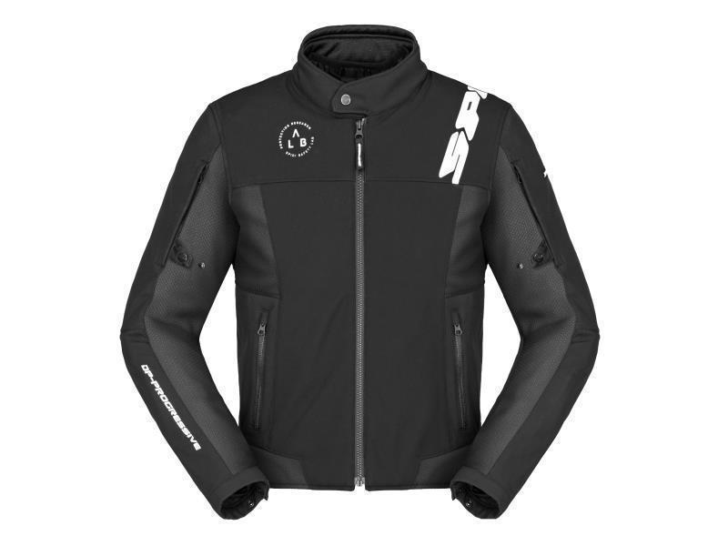 Spidi Corsa Tex giacca moto in tessuto Nero / Bianco - giacche in tessuto