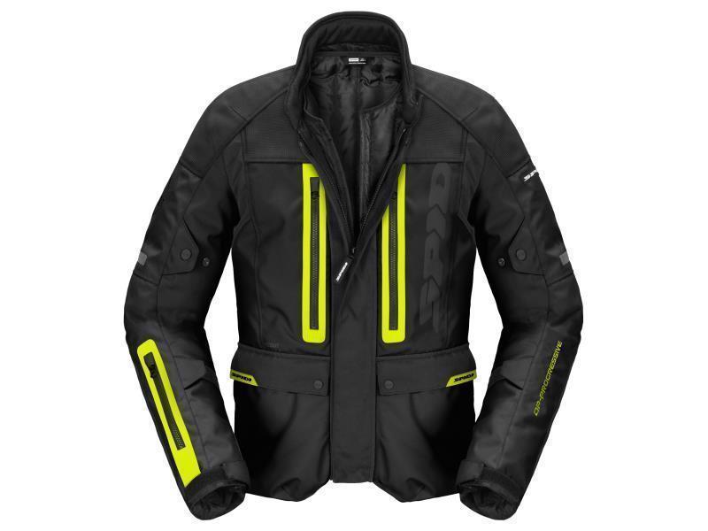 Spidi Traveler 3 Evo H2Out giacca moto Nero / Giallo fluo - giacche impermeabili