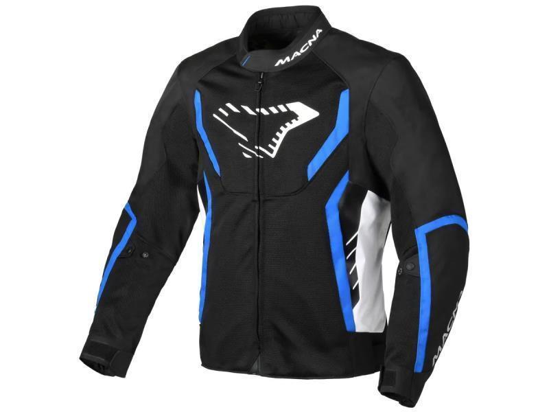 Macna Grisco giacca moto estiva Nero / Blu - giacche in tessuto
