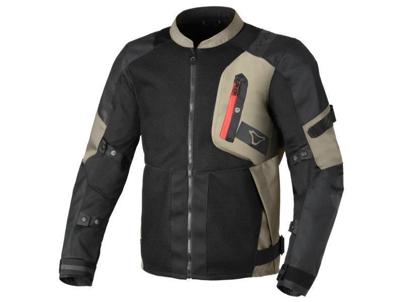 Macna Raddic giacca moto estiva Air Burst traforata Nero / Taupe - giacche in tessuto