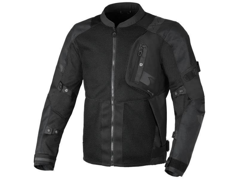 Macna Raddic giacca moto estiva Air Burst traforata Nero - giacche in tessuto