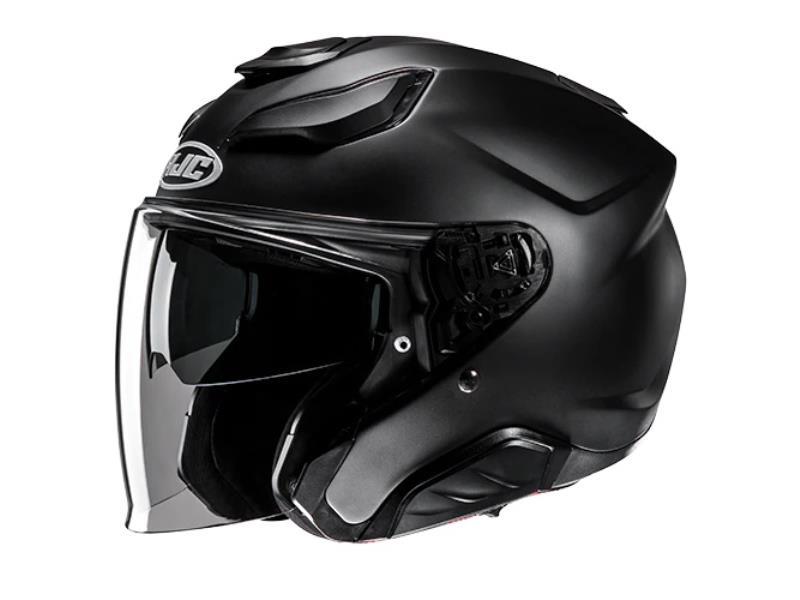 HJC F31 casco moto jet in fibra composita Semi Flat Black - caschi jet