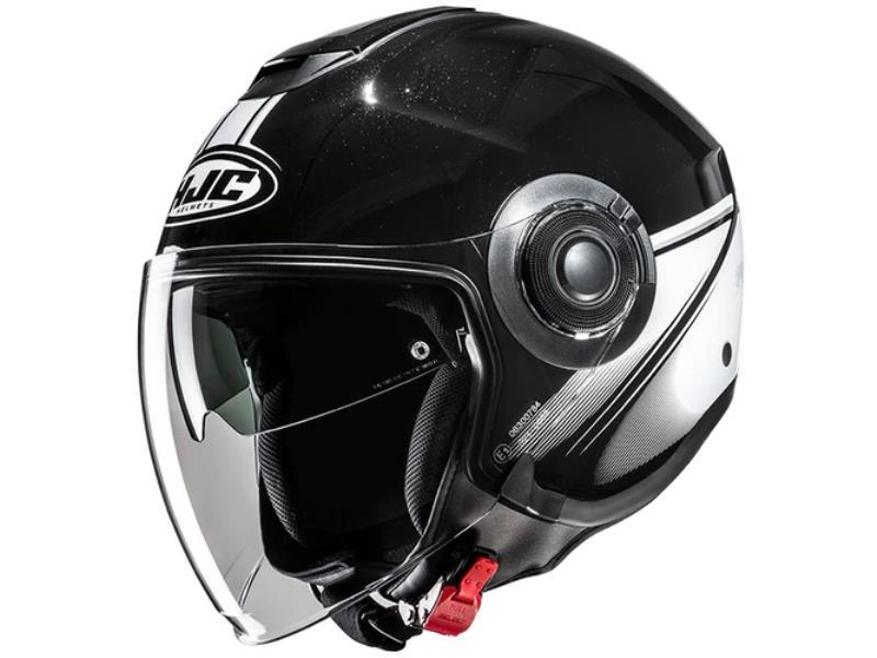 HJC I40N casco jet moto ECE2206 Vision MC5 Nero / Bianco - caschi jet