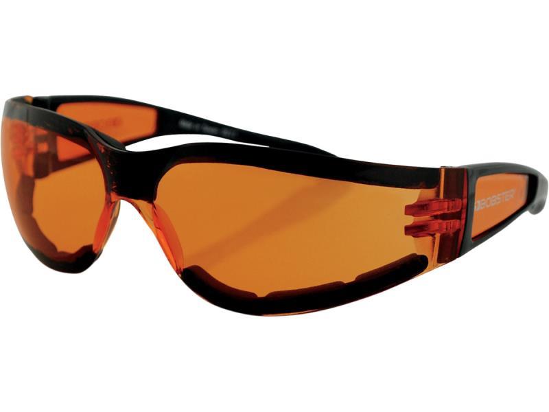 Bobster SHIELD II occhiali tipo custom Nero Lente Arancio - maschere occhiali e lenti di ricambio