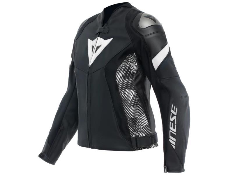 Dainese Avro 5 giacca moto donna Black / Black / White - giacche in pelle