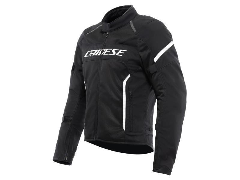 Dainese Air Frame 3 Tex giacca moto estiva traforata Black / Black / White - giacche in tessuto