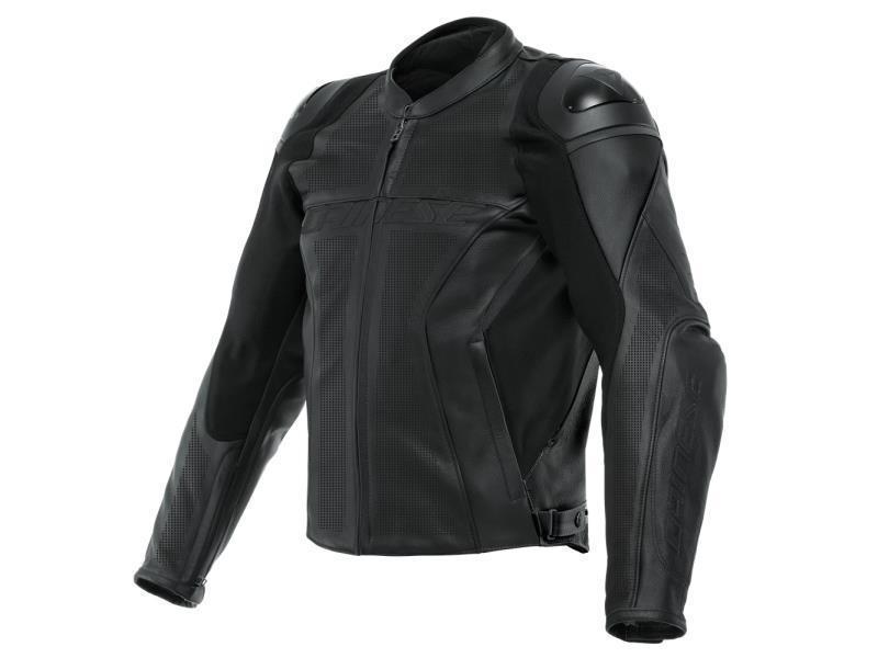 Dainese Racing 4 Perf. giacca moto strada traforata Black / Black / Black - giacche in pelle