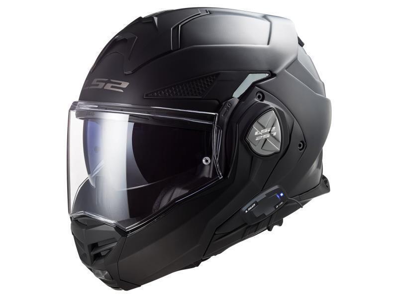 LS2 FF901 Advant X con interfono LS2-4X UCS-06 Matt Black - caschi modulari