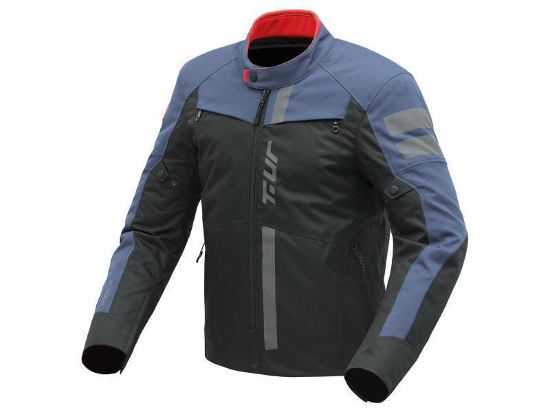 Tur Tasmania Hydroscud giacca moto impermeabile classe A Blu / Nero - giacche impermeabili