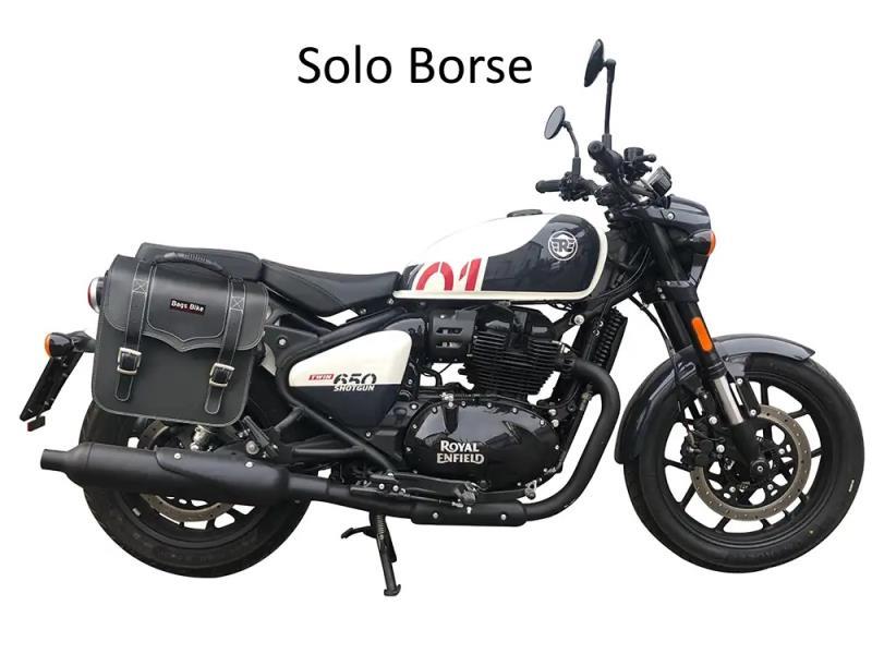 Bags&Bike Globetrotter borse laterali Royal Enfield Shotgun 650 24 Nero - borse laterali 