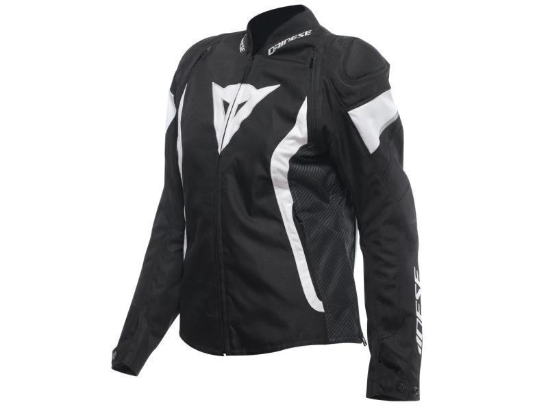 Dainese Avro 5 Tex lady giacca moto da donna Black / White / Black - giacche in tessuto