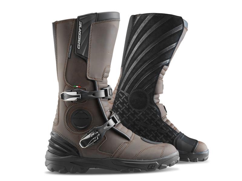 Gaerne G Midland Aquatech stivali moto adventure touring imperm Brown - stivali impermeabili