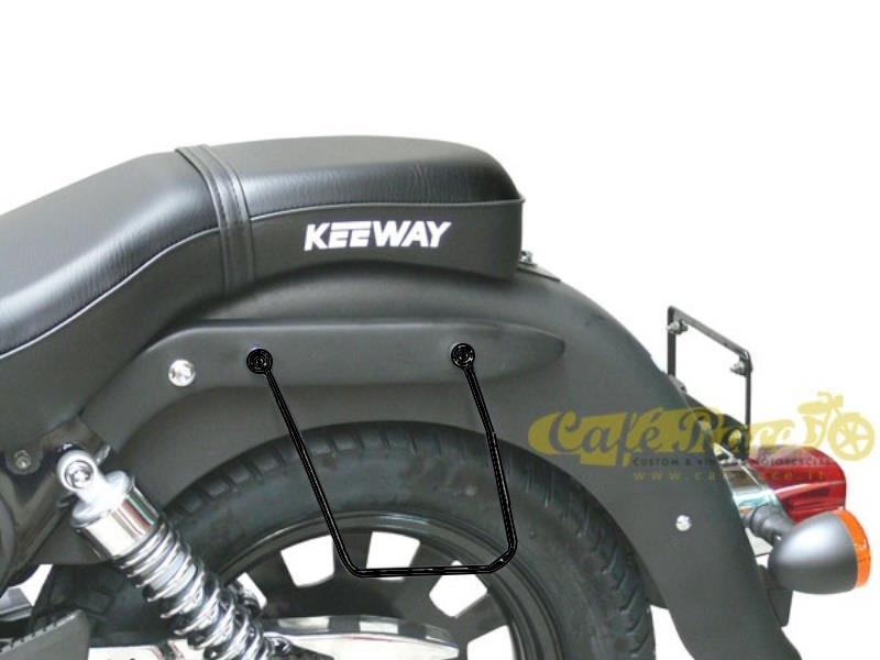 Spaan Telaietti laterali per borse Keeway Superlight 125 Nero - portapacchi e portavaligie