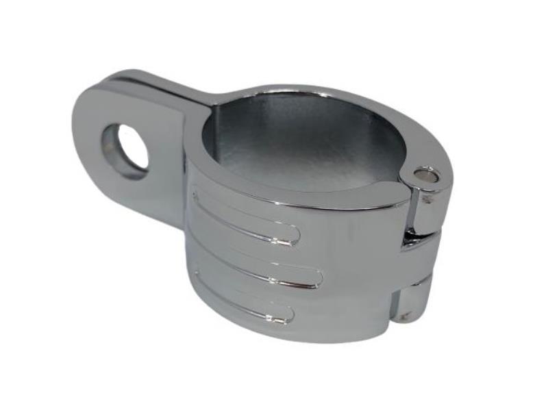 Parts Europe Highwayhawk easy clamp supporto a fascetta universale Cromato 38 mm - frecce e luci targa