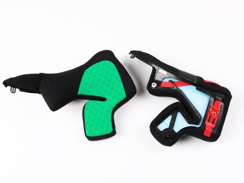 Nolan Guanciali X804 RS Ultra carbon Verde / Nero - ricambi