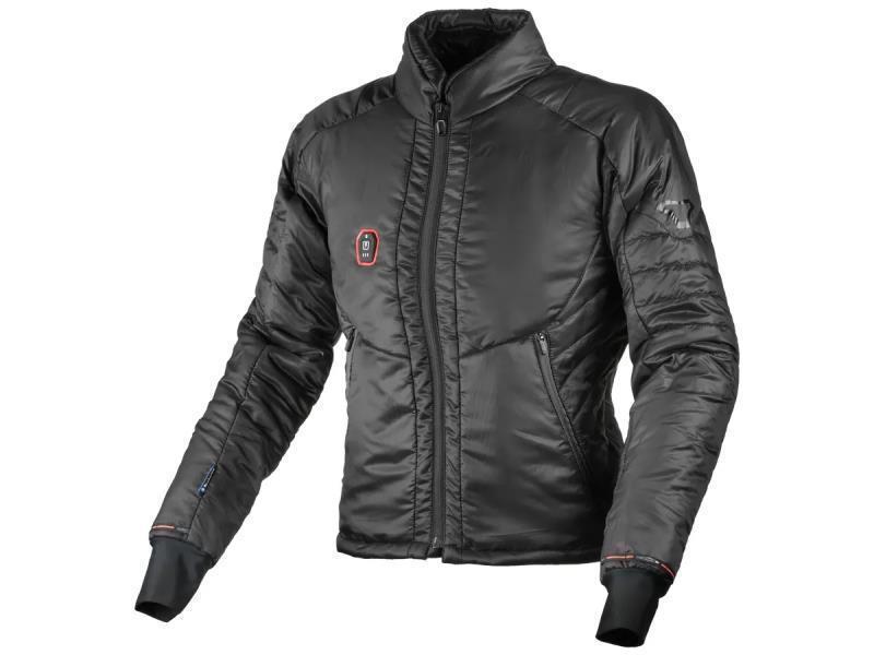 Macna Nuclea donna giacca moto riscaldata elettricamente Nero - abbigliamento riscaldato
