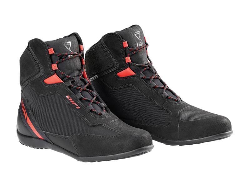Difi Miles scarpe moto Nero / Rosso - scarpe