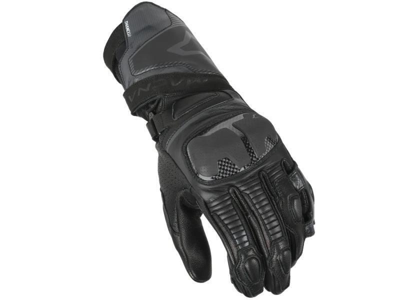Macna Thandor guanti moto con protezioni in carbonio Black - guanti in pelle
