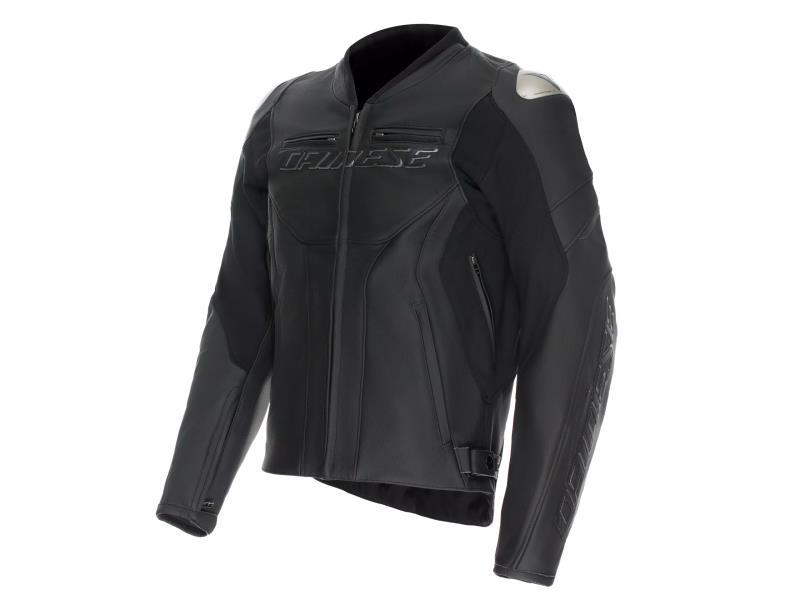 Dainese Racing 5 giacca moto strada sportiva Black / Black - giacche in pelle
