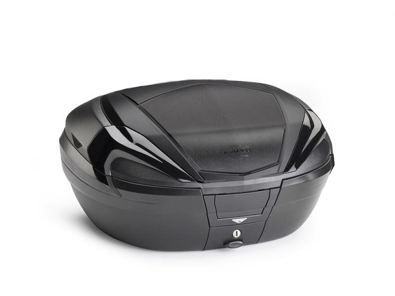 Kappa K5600 Bauletto Monokey® lt.56 nera con cover nero opaco Nero / Cover Ne opa / inserti Ne lucido - bauletti e valigie