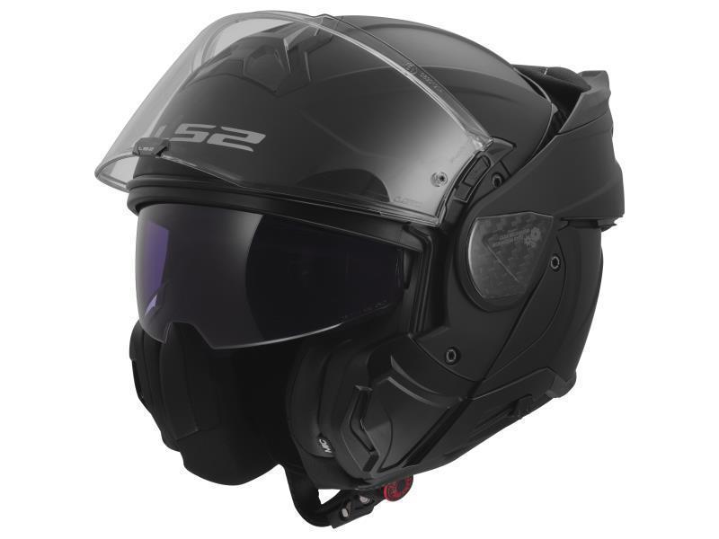 LS2 FF910 Advant II casco moto convertibile Solid Matt Black - caschi modulari