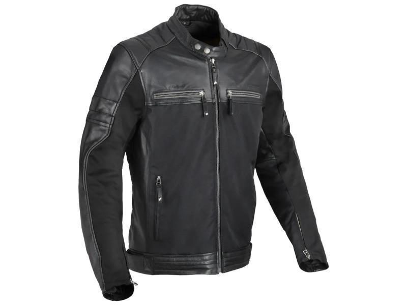 Difi Memphis giacca moto pelle Nero - giacche in pelle