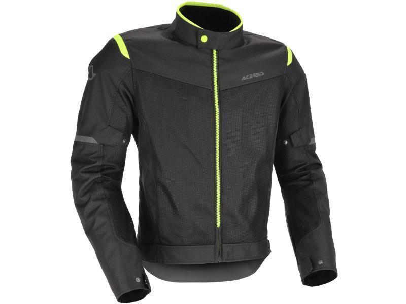 Acerbis Ramsey CE Vented 2.0 giacca moto estiva Nero / Giallo - giacche in tessuto