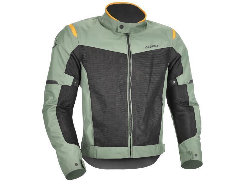 Acerbis Ramsey CE Vented 2.0 giacca moto estiva Verde / Giallo - giacche in tessuto