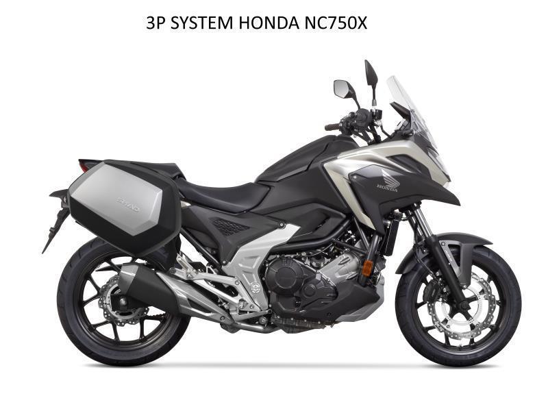 Shad Portavaligie 3P system Honda NC 750 X 21/24 Nero - portapacchi e portavaligie