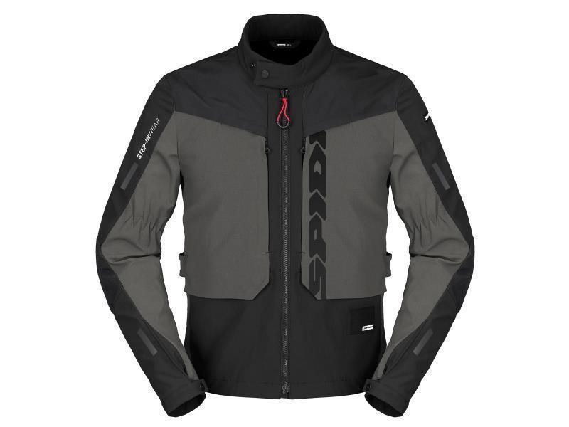 Spidi Terran giacca moto enduro classe AA Nero / Ardesia - giacche in tessuto