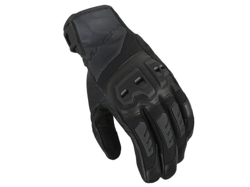 Macna Jugo 2.0 guanti moto estivi pelle e tessuto Nero - guanti in tessuto