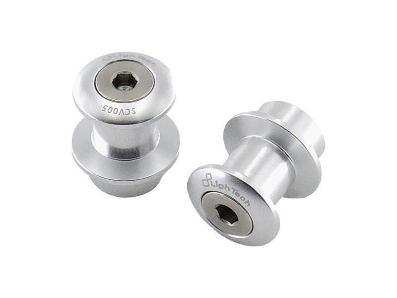 Lightech SCV005 supporti per cavalletto post M10 x 1,25mm CF Moto/Kaw Silver - supporti per cavalletto