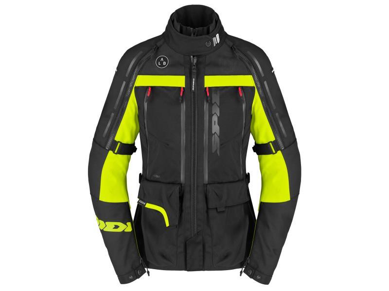 Spidi 4 Season V3 Lady H2Out giacca moto 3 strati donna touring Nero / Giallo - giacche impermeabili