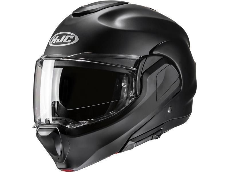 HJC F100 casco moto convertibile Flat Black - caschi modulari