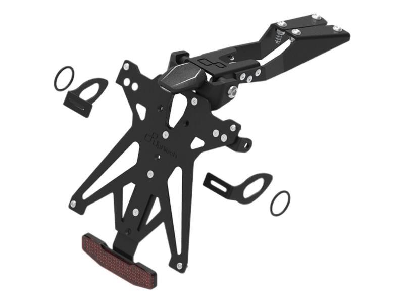 Lightech HO123 Porta targa Honda Hornet 750 23/25 regolabile Nero - porta targa