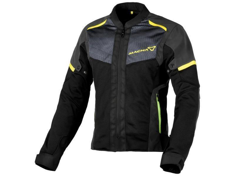 Macna Orcano 2.0 Night Eye Lady giacca moto estiva donna Black / night eye / fluo yellow - giacche in tessuto