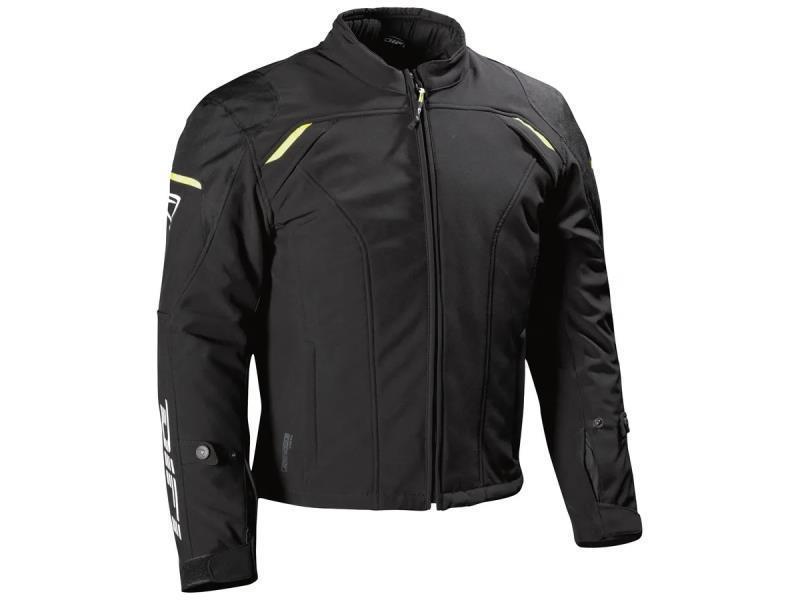 Difi Justin Aerotex giacca moto impermeabile Nero / Giallo - giacche impermeabili