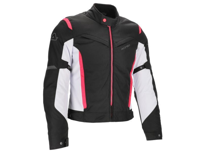 Acerbis X Mat CE 2.0 Lady giacca moto da donna Nero / Rosa - giacche in tessuto