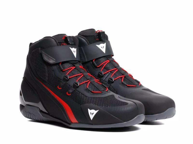Dainese Herian Air scarpe moto estive Black / Lava Red - scarpe