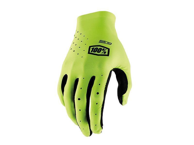 100% Slig MX guanti moto cross enduro Giallo Fluo - giacche in tessuto