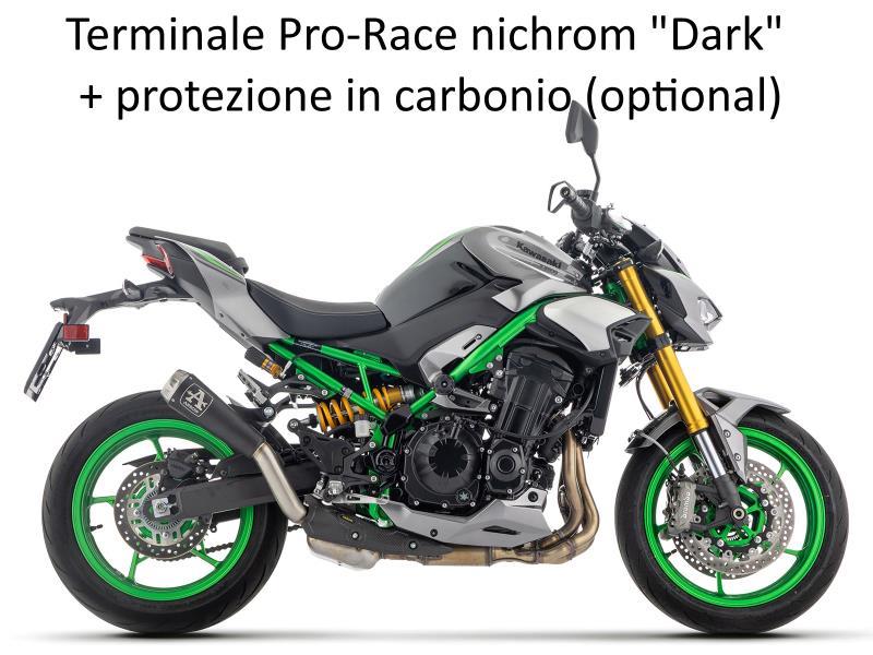 Arrow Terminale Kawasaki Z900 2025 Pro-Race nichrom "Dark" - scarichi e terminali