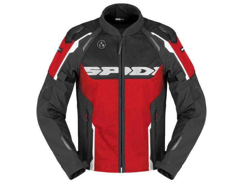 Spidi Race Warrior 2 Net giacca moto estiva traforata Rosso / Nero - giacche in tessuto