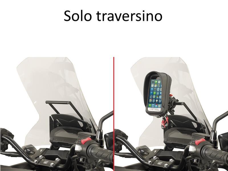 Givi FB1146 Traversino porta navigatori Honda NC750 X 16 /20 Nero - porta smartphone telepass