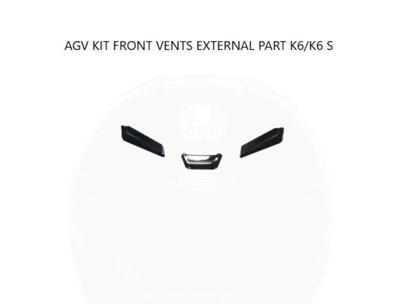 AGV Prese aria superiori frontali K6 / K6S Black - ricambi