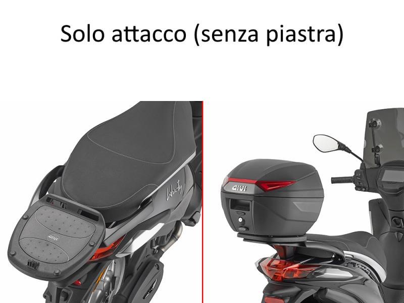 Givi SR5623 Attacco posteriore Piaggio Liberty 50 / 125 / 150 25 Nero - portapacchi e portavaligie
