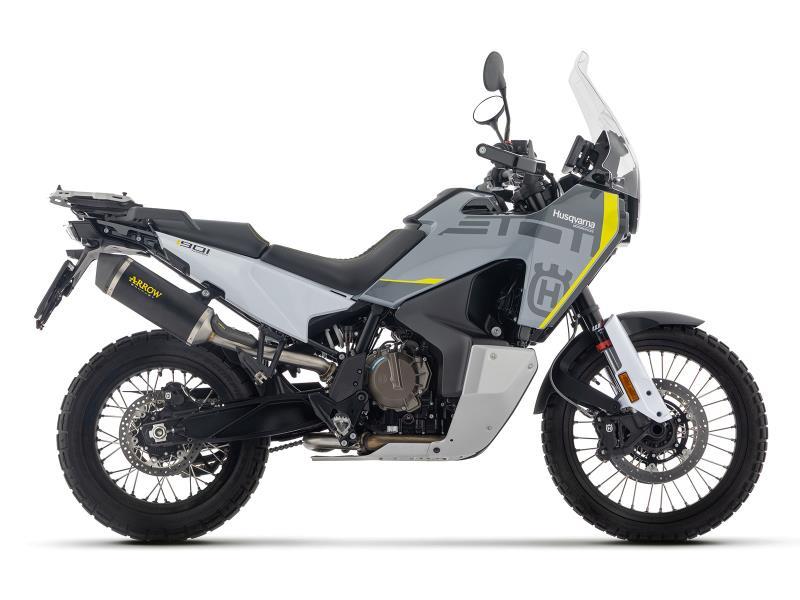 Arrow Terminale Husqvarna Norden 901 24/25 E5+ Race-Tech Alu "Dark" con fondello carby - scarichi e terminali