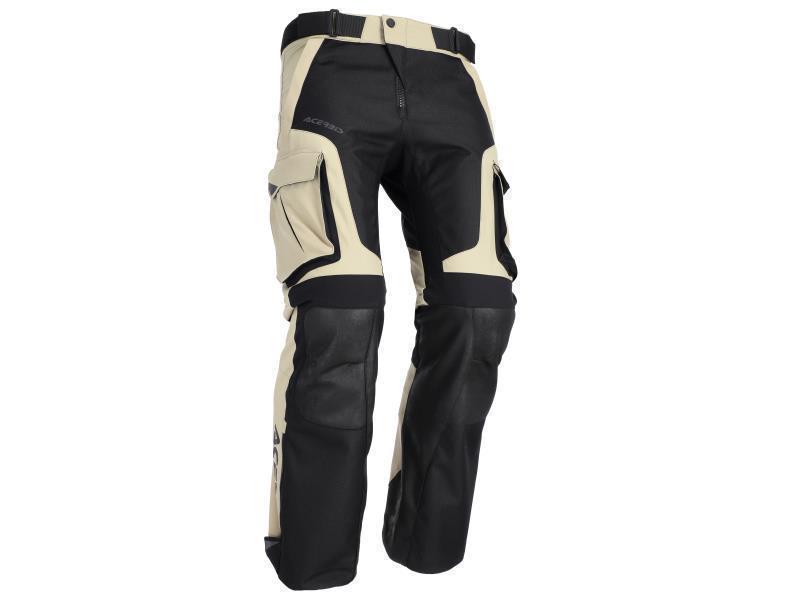 Acerbis Rally Pro pantaloni enduro adventure Nero / Beige - Senza protezioni - pantaloni impermeabili