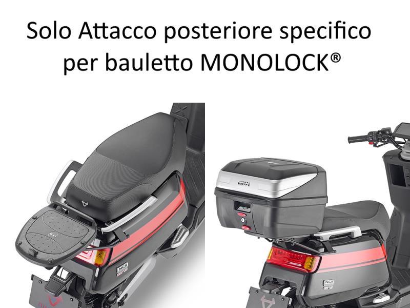 Givi SR8962 Attacco post per bauletto MONOLOCK® Niu NQI 19/25 Nero - portapacchi e portavaligie