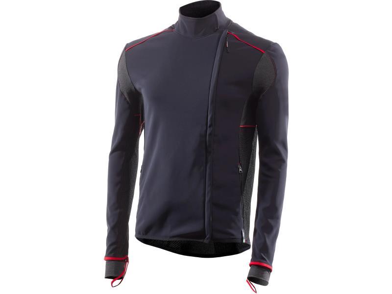 Sixs WTJ V3 sottogiacca moto termica antivento invernale Black / Red - sottotute e capi termici