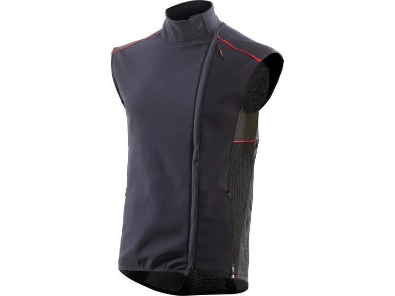 Sixs WTS V3 gilet termico antivento WINTER TOURISM Black / Red - gilet moto